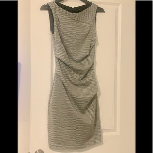 Ponte Pleated Sheath Dress